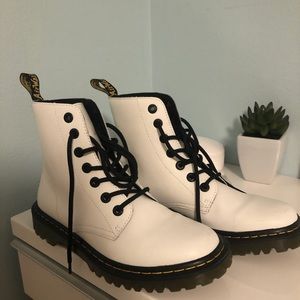 Classic white Doc Martens!